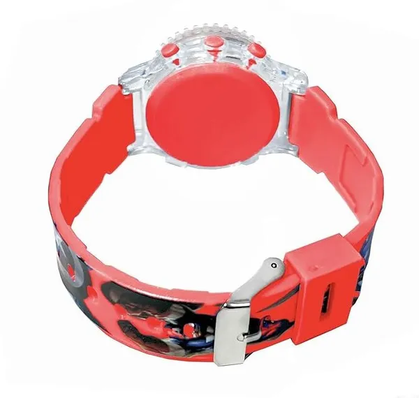 ZYVRA_Red_Faux_Leather_Digital_Watch_For_Unisex