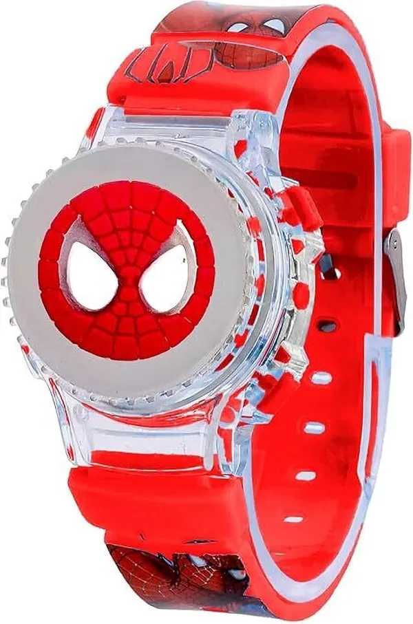 ZYVRA_Red_Faux_Leather_Digital_Watch_For_Unisex