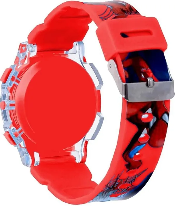 ZYVRA_Red_Faux_Leather_Digital_Watch_For_Unisex