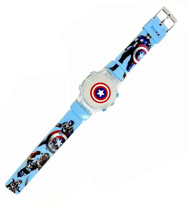 ZYVRA_Blue_Faux_Leather_Digital_Watch_For_Unisex
