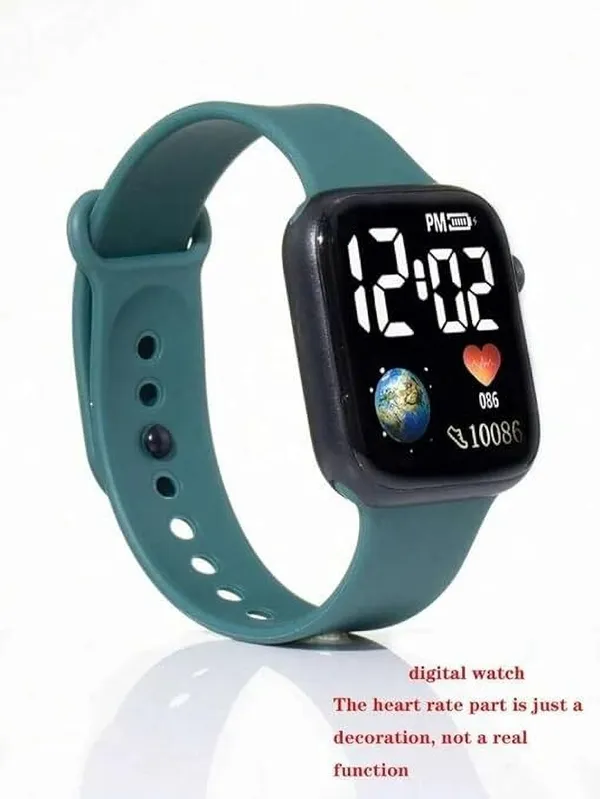 ZYVRA_Blue,_Green_Faux_Leather_Digital_Watch_For_Unisex