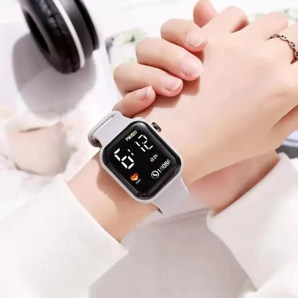 ZYVRA_Pink,_Grey_Faux_Leather_Digital_Watch_For_Unisex