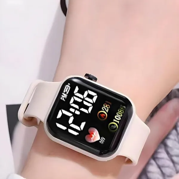 ZYVRA_Pink_Faux_Leather_Digital_Watch_For_Unisex