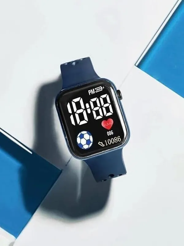 ZYVRA_Black_Faux_Leather_Digital_Watch_For_Unisex