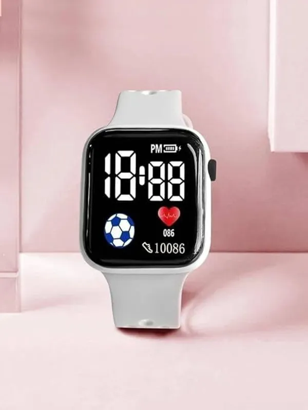 ZYVRA_Grey_Faux_Leather_Digital_Watch_For_Unisex