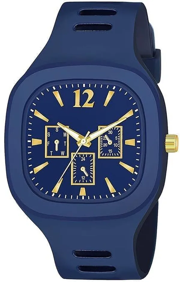 ZYVRA_Blue_Faux_Leather_Analog_Watch_For_Unisex