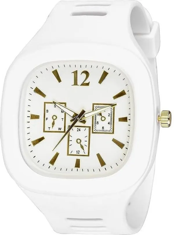 ZYVRA_White_Faux_Leather_Analog_Watch_For_Unisex