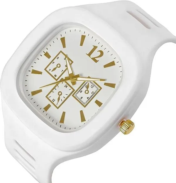 ZYVRA_White_Faux_Leather_Analog_Watch_For_Unisex