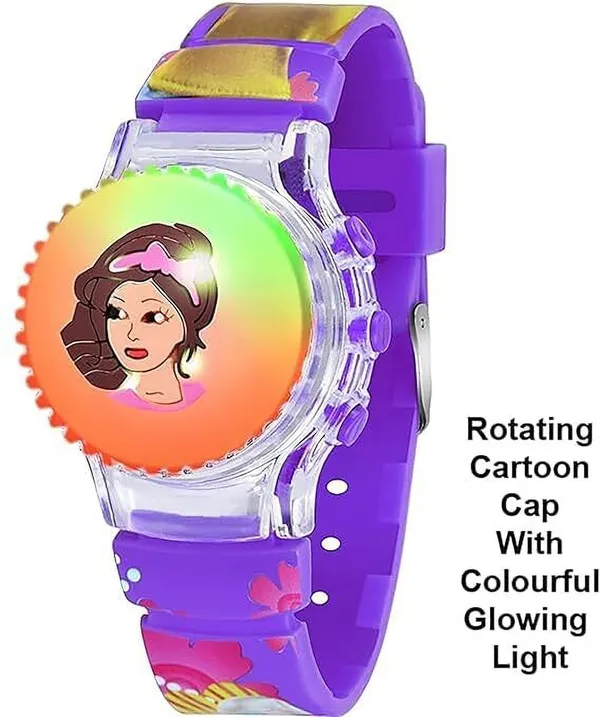 ZYVRA_Black,_Purple_Faux_Leather_Analog_Watch_For_Unisex