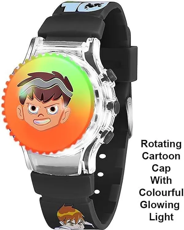 ZYVRA_Black,_Red_Faux_Leather_Analog_Watch_For_Unisex