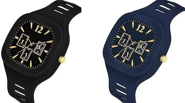 ZYVRA_Black,_Blue_Faux_Leather_Analog_Watch_For_Unisex