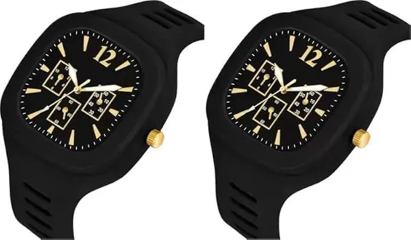 ZYVRA_Black_Faux_Leather_Analog_Watch_For_Unisex
