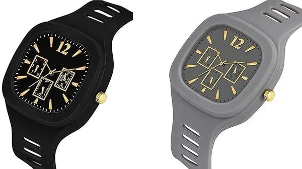 ZYVRA_Black,_Grey_Faux_Leather_Analog_Watch_For_Unisex