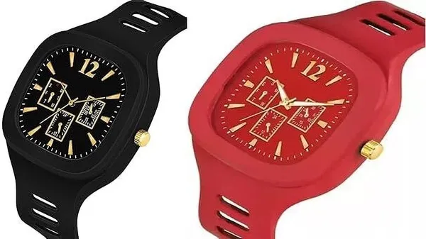 ZYVRA_Black,_Red_Faux_Leather_Analog_Watch_For_Unisex