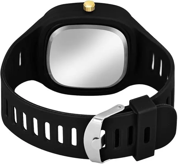 ZYVRA_Black,_Red_Faux_Leather_Analog_Watch_For_Unisex