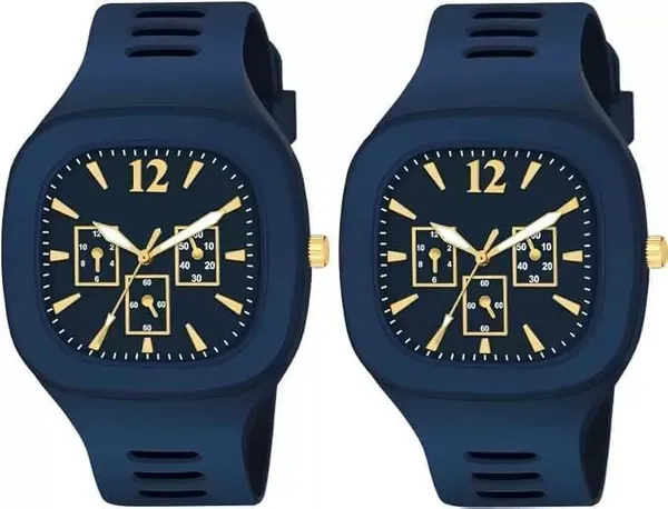 ZYVRA_Blue_Faux_Leather_Analog_Watch_For_Unisex