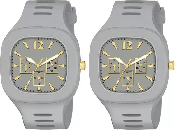 ZYVRA_Grey_Faux_Leather_Analog_Watch_For_Unisex