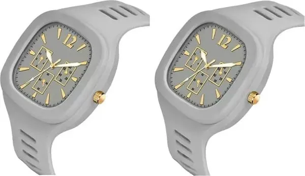 ZYVRA_Grey_Faux_Leather_Analog_Watch_For_Unisex