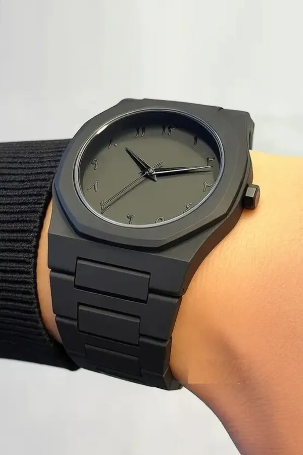ZYVRA_Black_Faux_Leather_Analog_Watch_For_Unisex