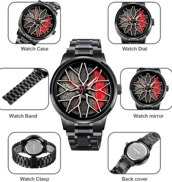 ZYVRA_Black_Faux_Leather_Analog_Watch_For_Unisex