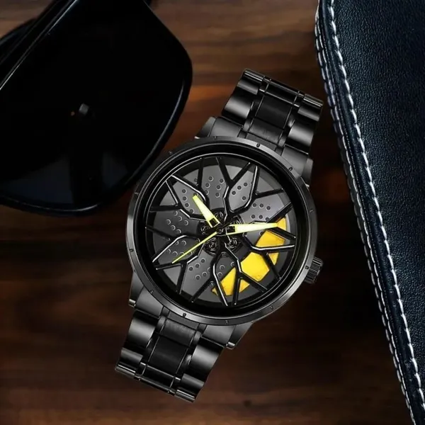 ZYVRA_Black_Stainless_Steel_Analog_Watch_For_Unisex