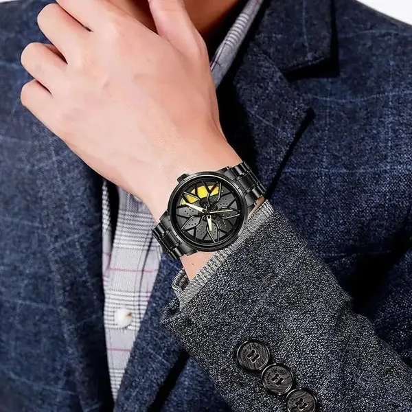 ZYVRA_Black_Stainless_Steel_Analog_Watch_For_Unisex