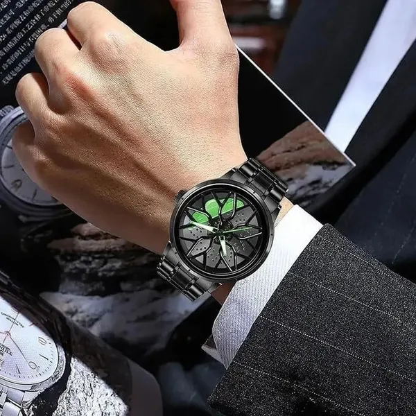 ZYVRA_Black_Stainless_Steel_Analog_Watch_For_Unisex