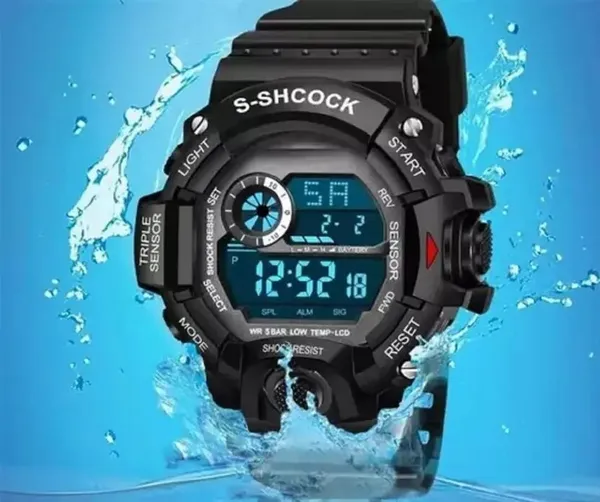 ZYVRA_Black_Faux_Leather_Digital_Watch_For_Unisex