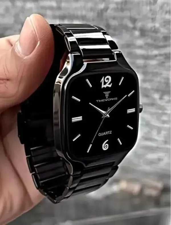 ZYVRA_Black_Stainless_Steel_Analog_Watch_For_Unisex