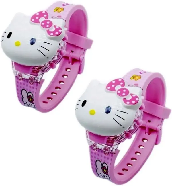 ZYVRA_Pink_Faux_Leather_Digital_Watch_For_Unisex