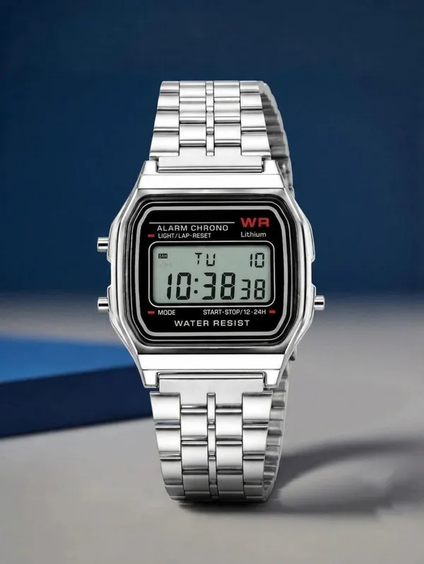 ZYVRA_Silver_Stainless_Steel_Digital_Watch_For_Unisex
