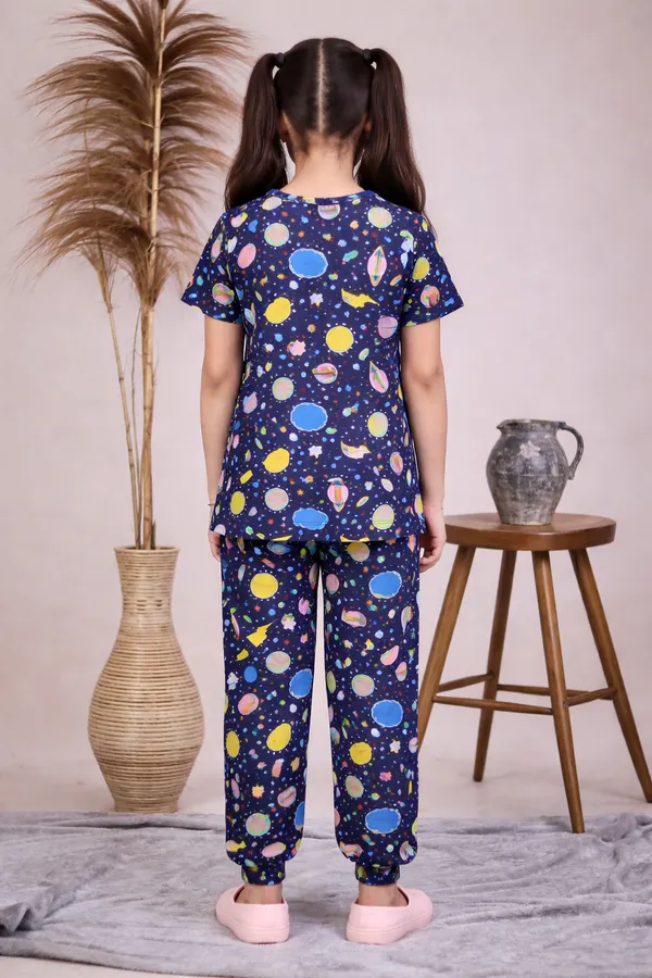 Navy_Cotton_Printed_Pajama_Set_For_Girls