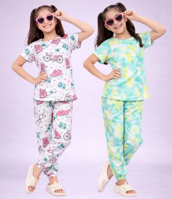 Multicolor_Printed_Regular_Fit_Night_Suit_Set_For_Girls