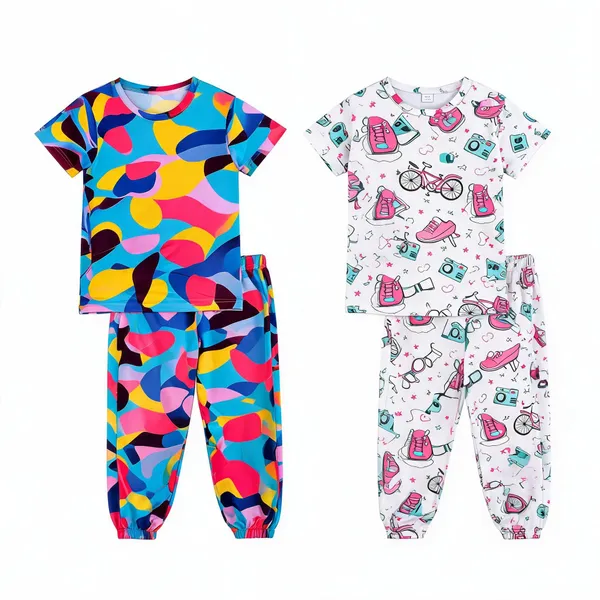 Multicolor_Cotton_Regular_Fit_Pajama_Set_For_Girls