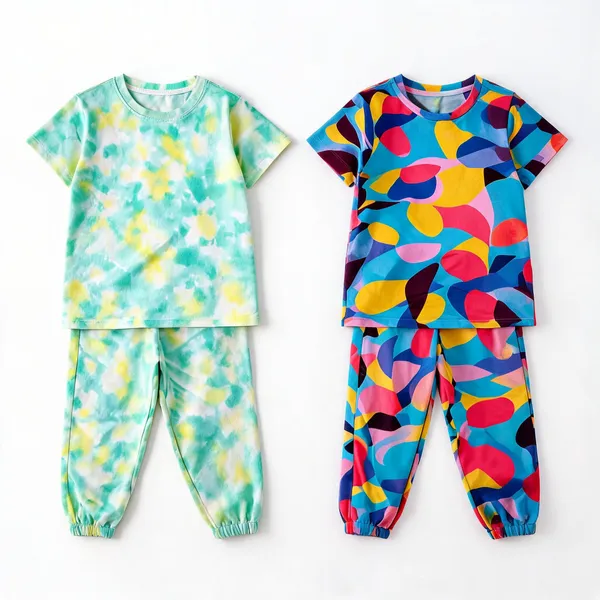 Multicolor_Cotton_Regular_Fit_Pajama_Set_For_Girls