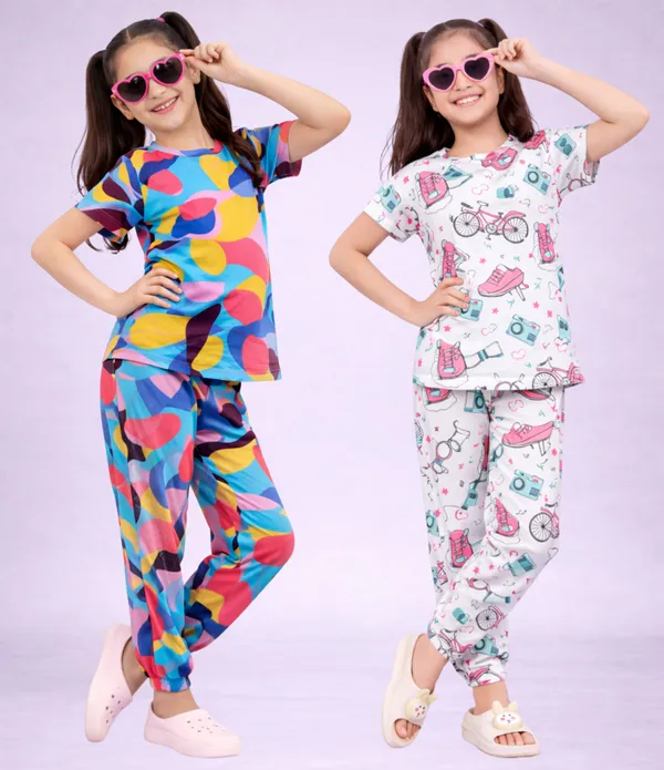 Multicolor_Cotton_Regular_Fit_Pajama_Set_For_Girls
