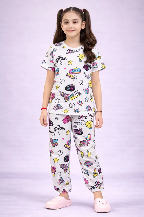 White_Cotton_Printed_Pajama_Set_For_Girls