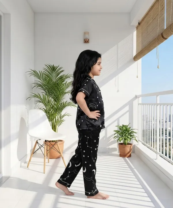 Black_Cotton_Printed_Pajama_Set_For_Girls