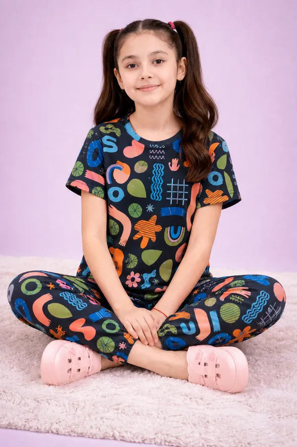 Multicolor_Cotton_Printed_Relaxed_Fit_Pajama_Set_For_Girls