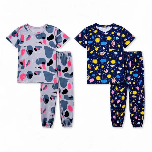 Multicolor_Cotton_Printed_Pajama_Set_For_Girls