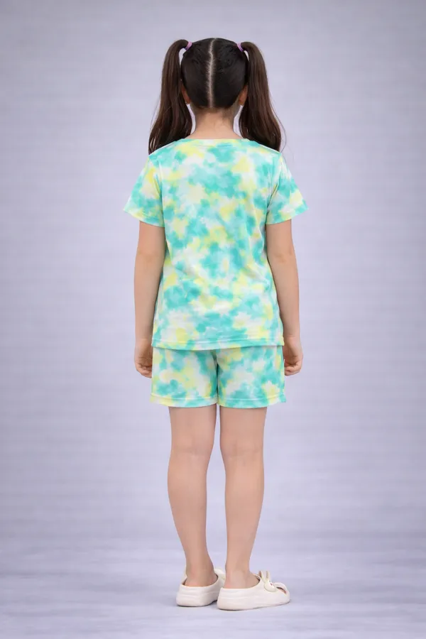 Multicolour_Tie_Dye_T-Shirt_Shorts_Set_for_Girls