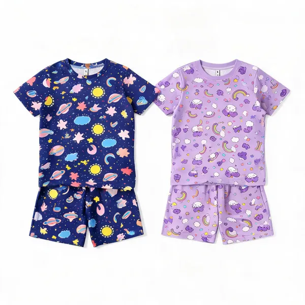 Blue_&_Purple_Cotton_Printed_Pajama_Set_For_Girls