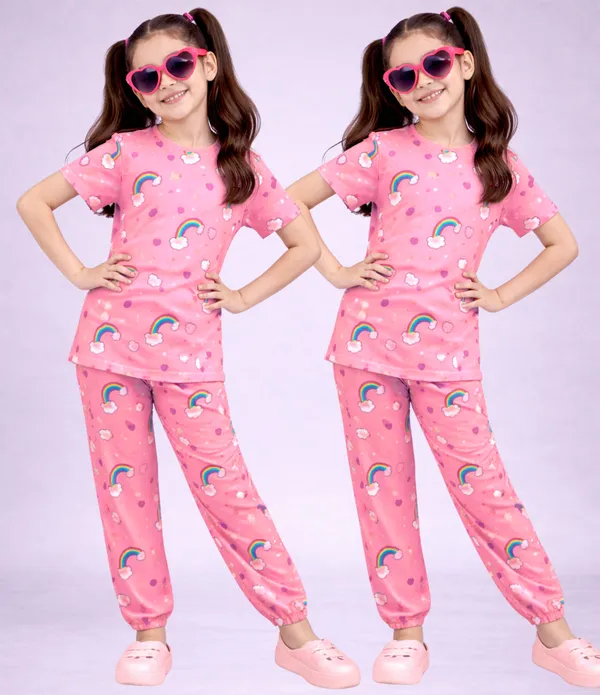 Pink_Cotton_Printed_Pajama_Set_For_Girls