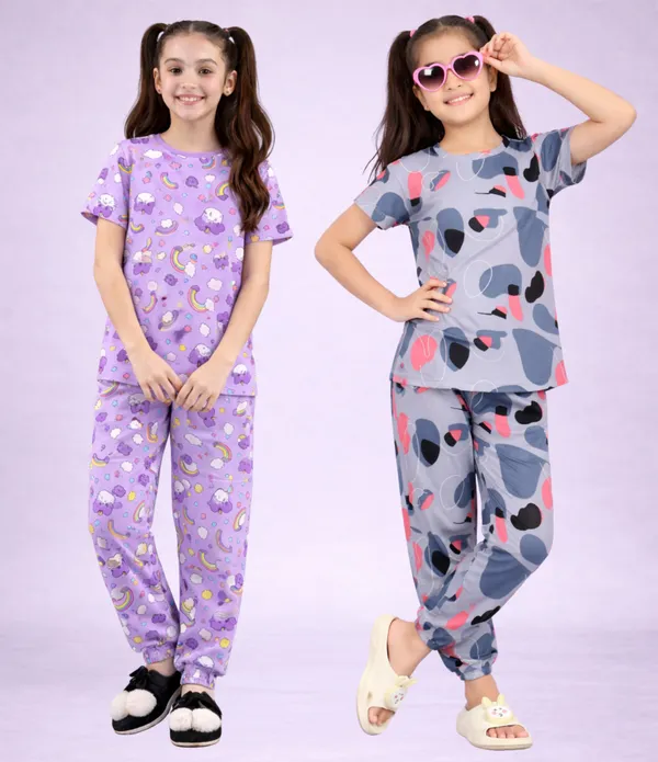Multicolor_Cotton_Regular_Fit_Pajama_Set_For_Girls