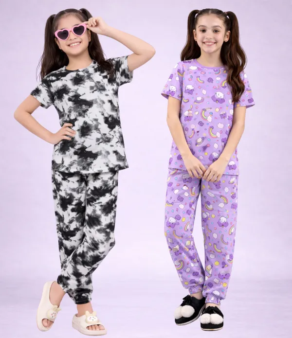 Multicolor_Cotton_Relaxed_Fit_Printed_Pajama_Set_For_Girls