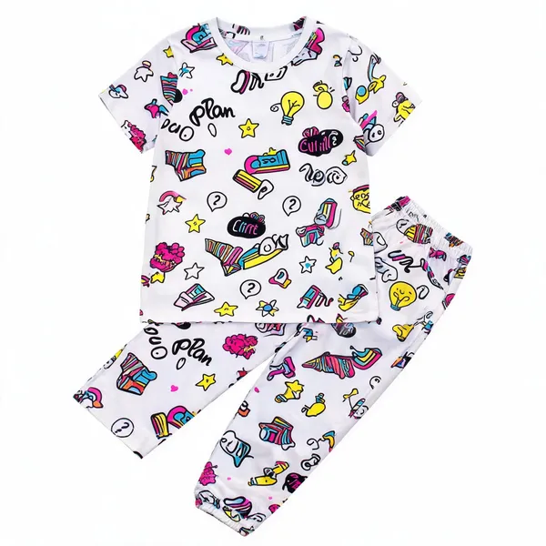 Multicolor_Cotton_Regular_Fit_Pajama_Set_For_Girls