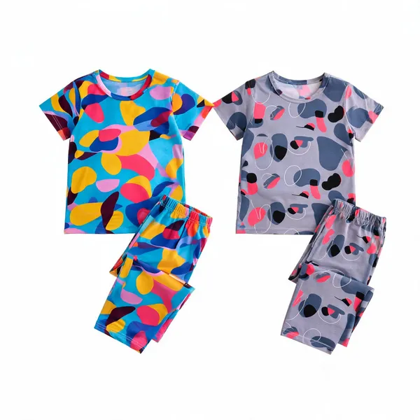 Multicolor_Cotton_Relaxed_Fit_Pajama_Set_For_Girls