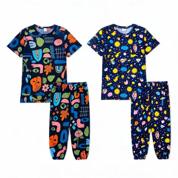 Multicolor_Cotton_Regular_Fit_Printed_Pajama_Set_For_Girls