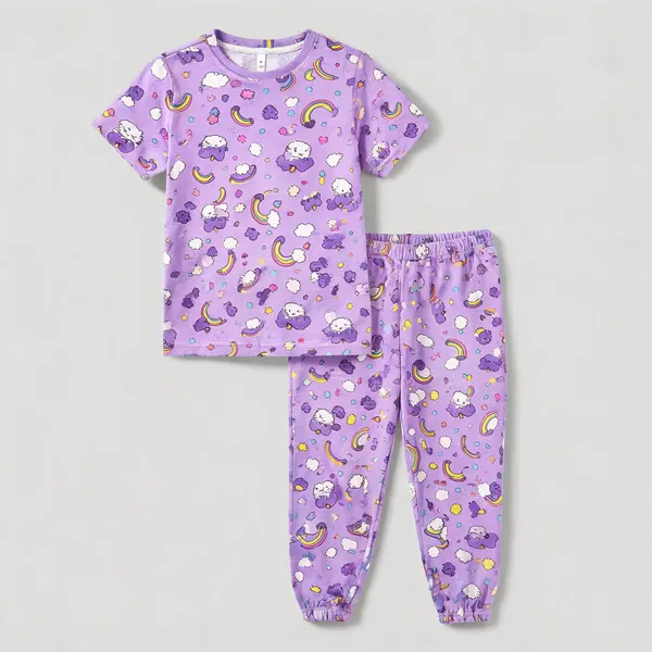 Purple_Multicolor_Cotton_Printed_Pajama_Set_For_Girls