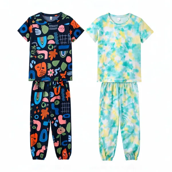 Multicolor_Cotton_Printed_Relaxed_Fit_Pajama_Set_For_Girls